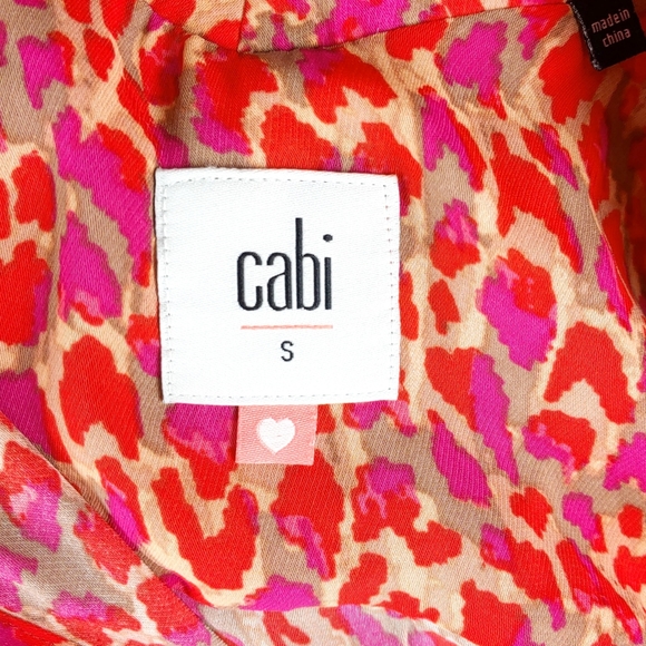 CAbi Wmns S Sleeveless Collared Button Down Red Purple 3270 Heartbreaker Blouse - Picture 7 of 9
